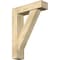 Ekena Millwork Traditional Block Rough Sawn Bracket w/ Offset Brace, Douglas Fir, 6"W x 22"D x 30"H BKT0604X22X30TRA05RDF - alternate 1